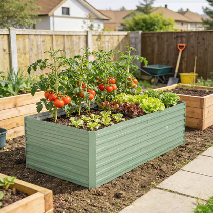 Bac jardinage surélevé galvanisé extra profond 152x91x60cm