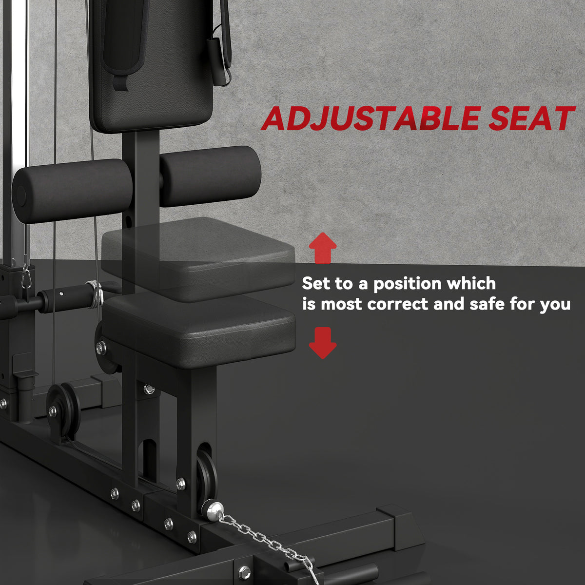 Machine de tirage dorsal pour musculation à domicile
