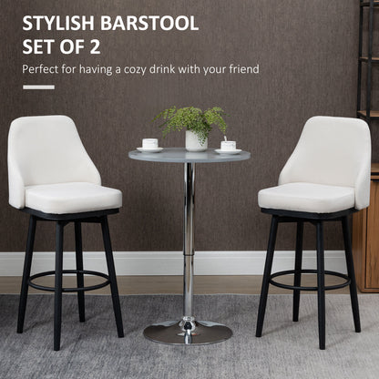 Tabourets de bar pivotants ensemble de 2 extra hauts