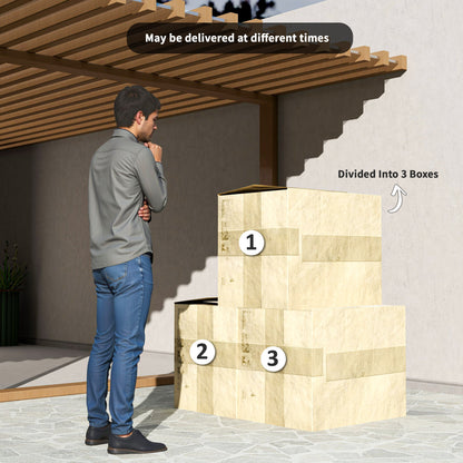 Ensemble de meubles de patio 7 pièces rotin modulaire