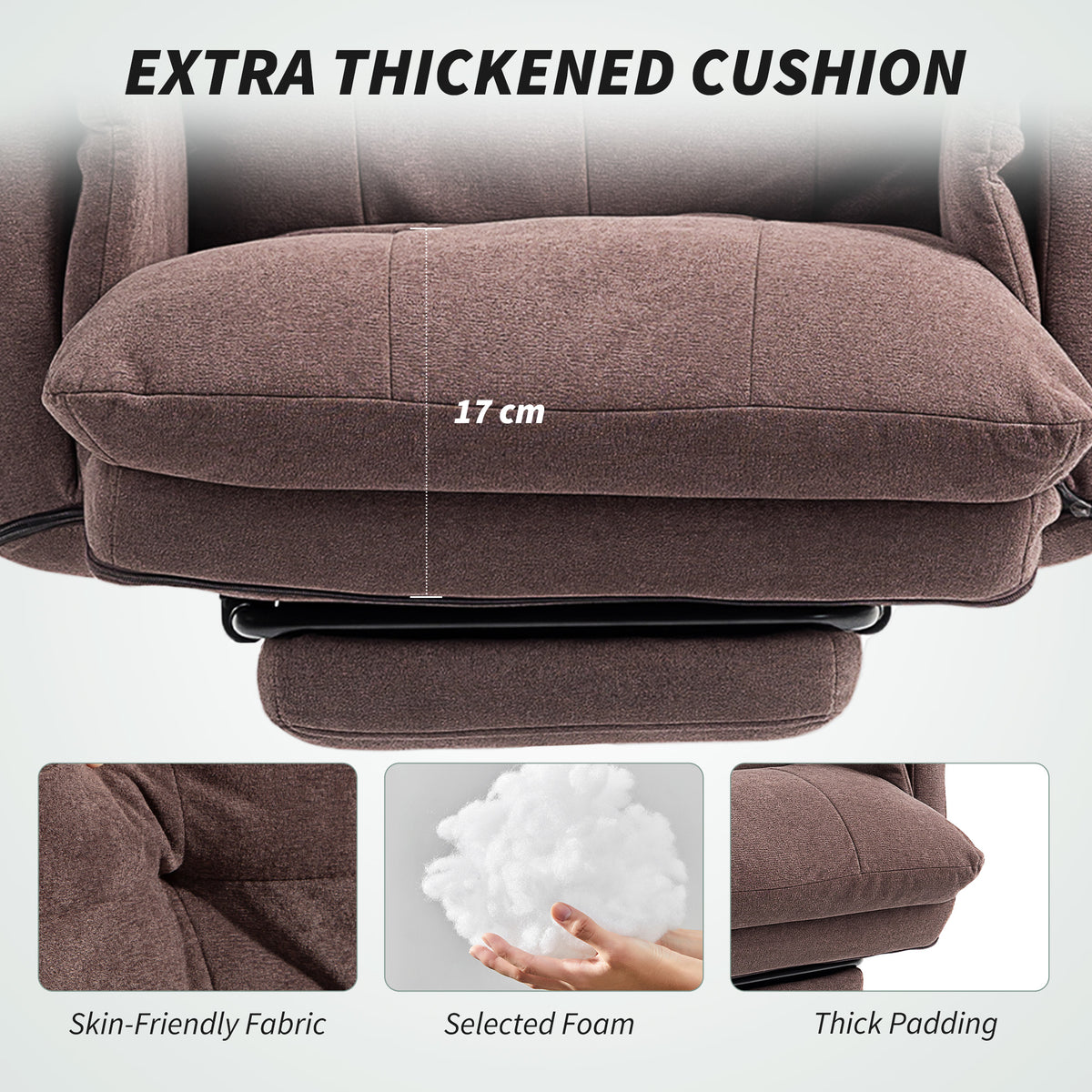 Chaise de bureau ergonomique inclinable avec repose-pieds