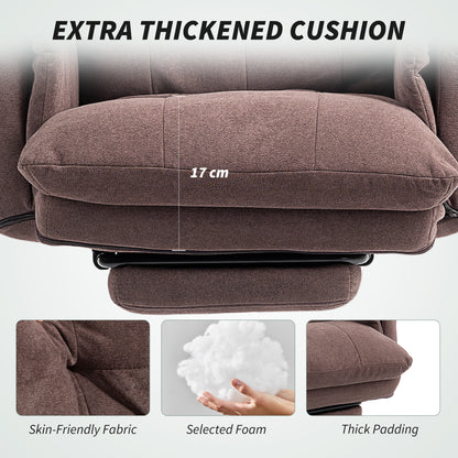 Chaise de bureau ergonomique inclinable avec repose-pieds