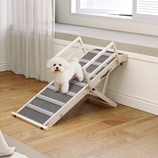 Rampe pour chien pliante en bois
