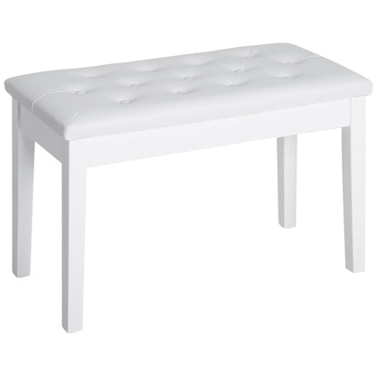 Banc de piano rembourré avec rangement