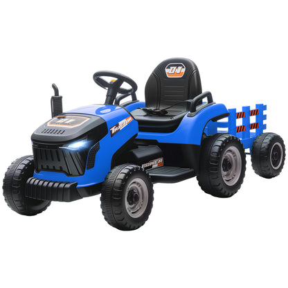 Tracteur électrique enfant 12V avec remorque
