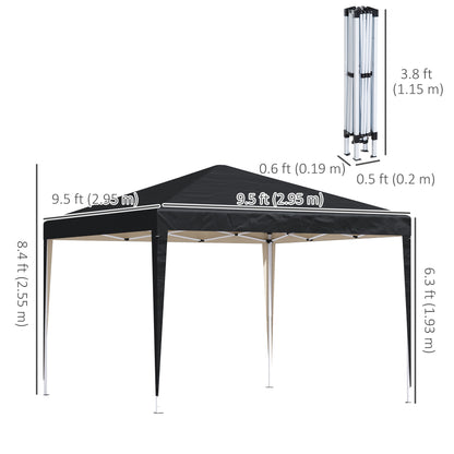 Tente de jardin pop up 3 x 3 m avec sac de transport