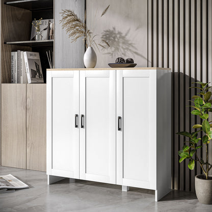 Buffet moderne avec portes shaker et tablettes ajustables
