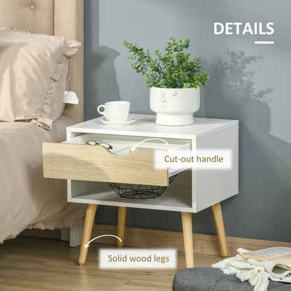 Tables de chevet modernes avec tiroir et tablette