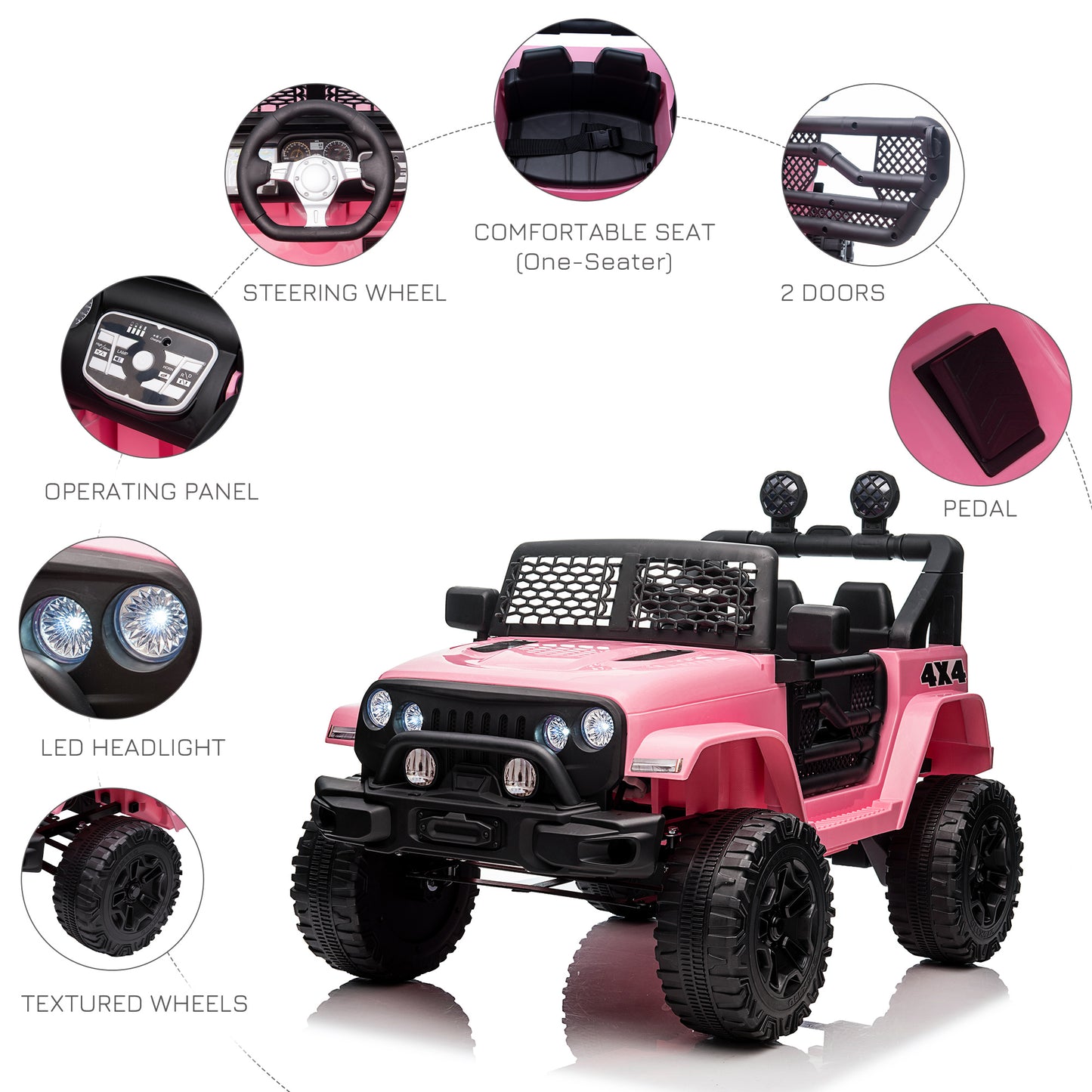 Auto électrique enfant télécommande parentale 12V