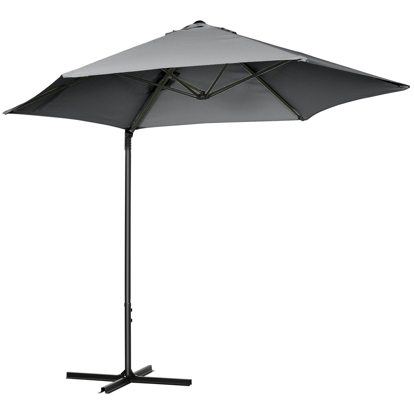 Parasol déporté cantilever 8,5 pieds avec base