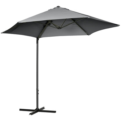 Parasol déporté cantilever 8,5 pieds avec base