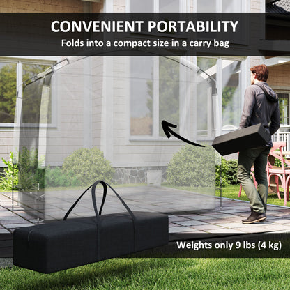 Abri vélo portable imperméable 210D — Gris foncé