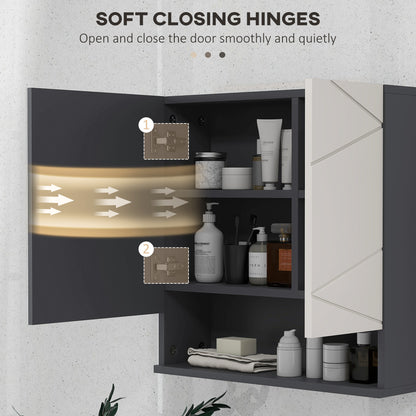 Armoire de pharmacie murale avec miroir