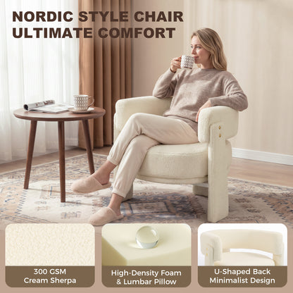 Fauteuil d'accent en sherpa