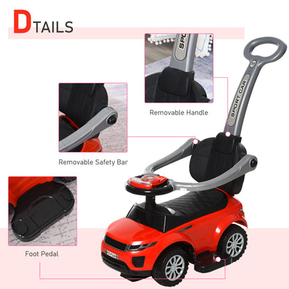 Voiture porteur pousseur 3 en 1 pour tout-petits