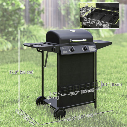 BBQ au propane portable avec brûleur latéral