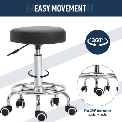 Tabouret de salon pivotant hydraulique réglable