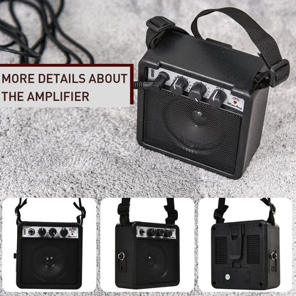 Guitare électrique 3/4 débutant avec ampli 5W