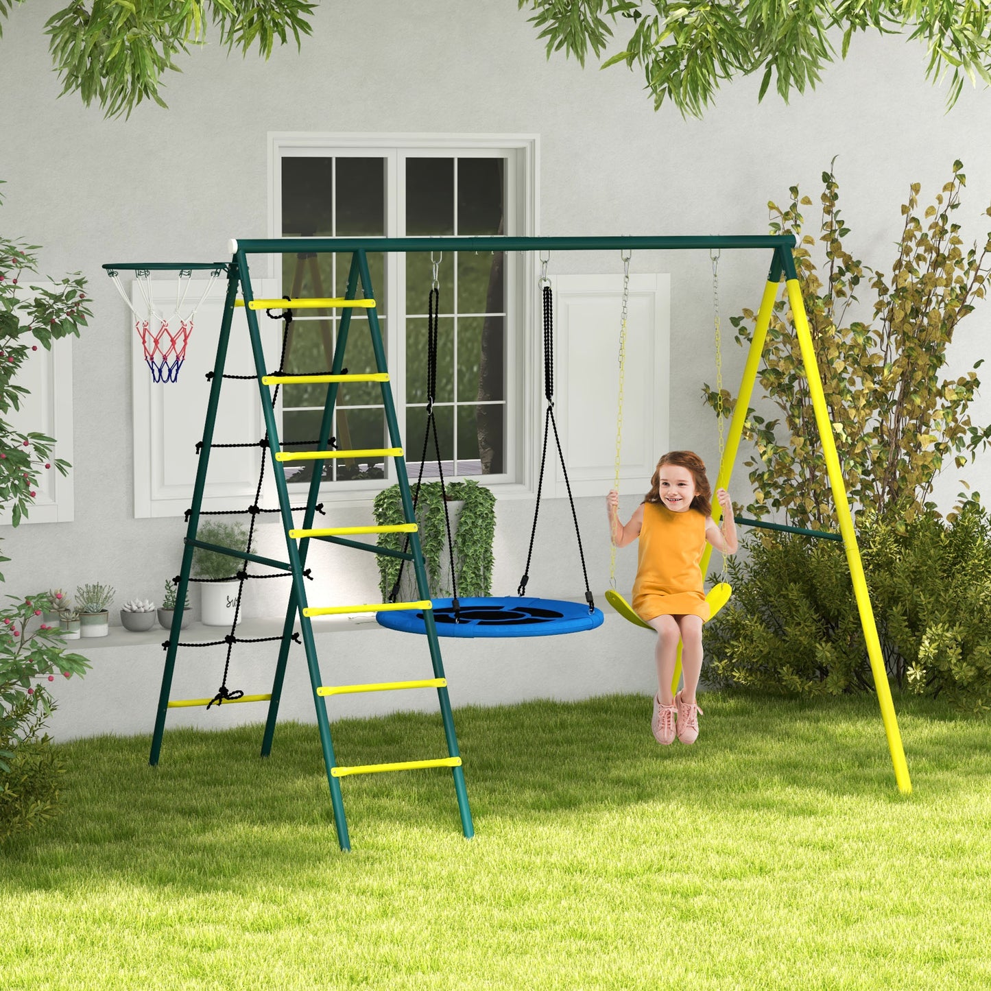 Ensemble de jeux extérieur 4-en-1 pour enfants