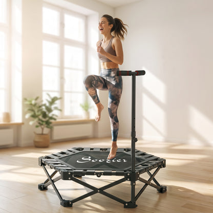 Mini trampoline pliante d'entraînement avec poignée