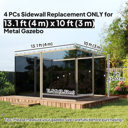 Moustiquaire de remplacement pour gazebo 10' x 13'