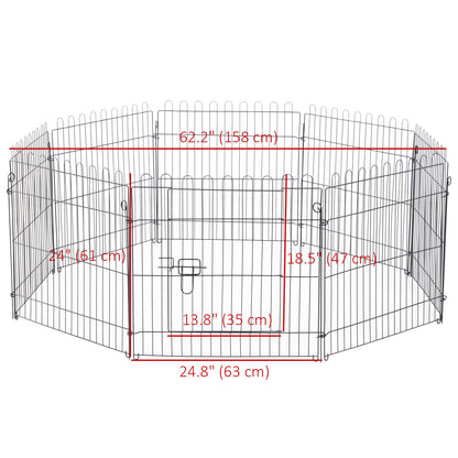Parc pour chien octogonal 8 panneaux pliable