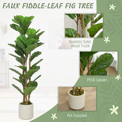 Faux figuier lyre artificiel branches ajustables