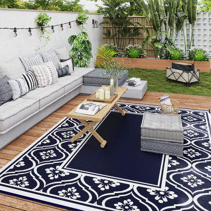 Tapis extérieur réversible 8' x 10' avec sac transport