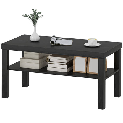 Table basse à deux niveaux en bois d'ingénierie