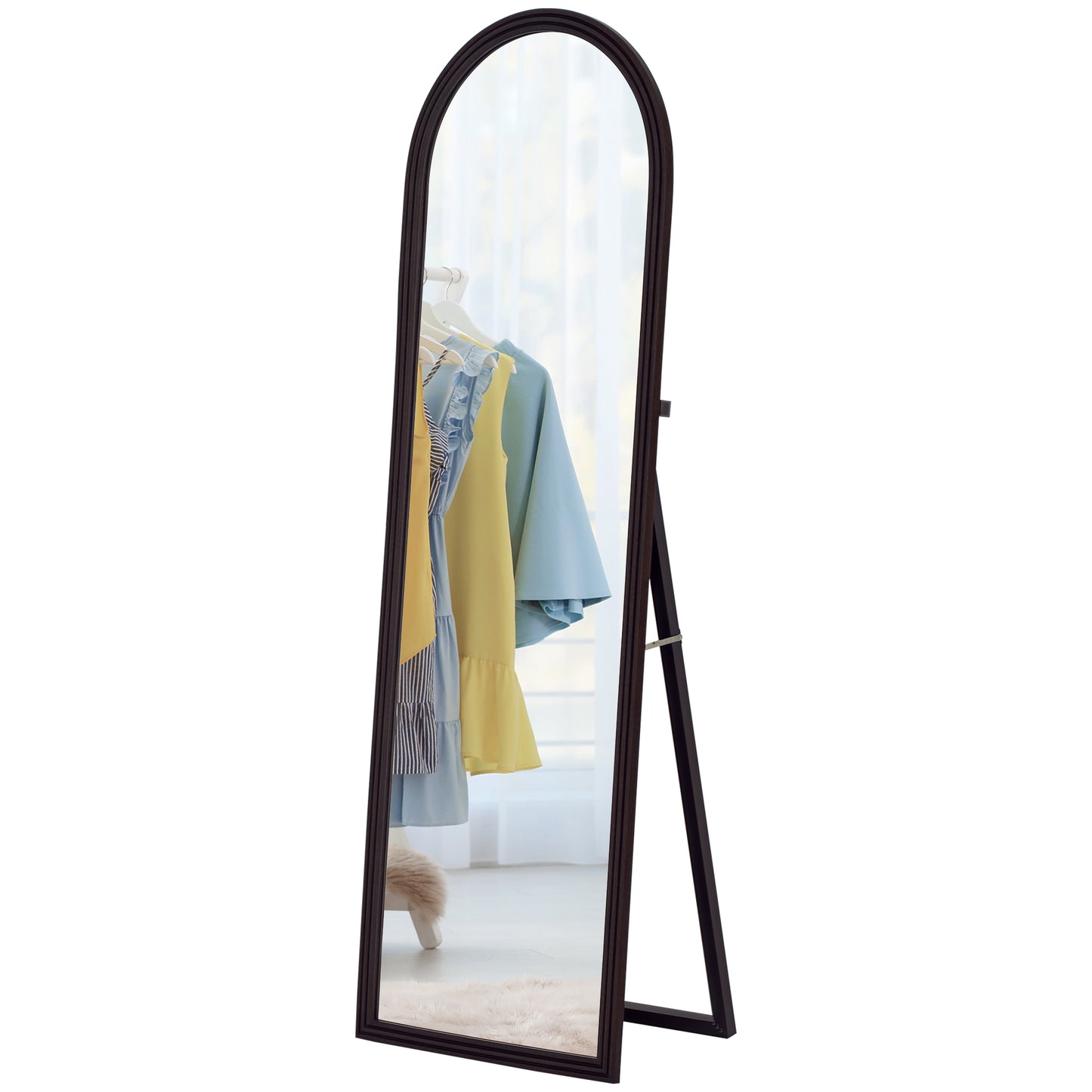 Miroir pleine longueur arqué sur pied 163 cm