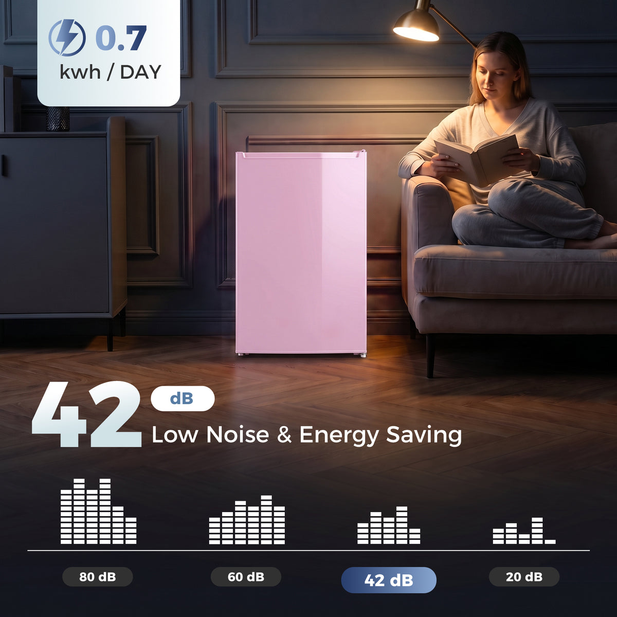 Congélateur vertical compact 59 L