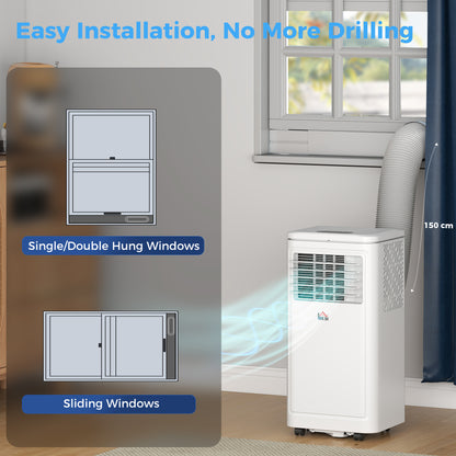 Climatiseur portable 8000 BTU avec déshumidificateur et télécommande