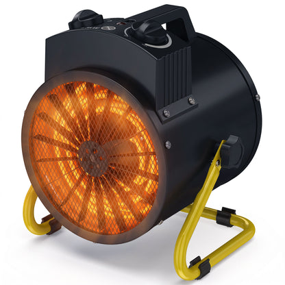 Radiateur soufflant électrique 1500W — Acier inoxydable
