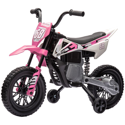 Moto électrique enfant 12V avec roues stabilisatrices