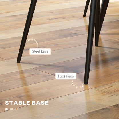 Chaises de salle à manger capitonnées ensemble de 4