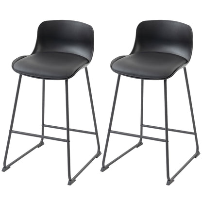 Ensemble de 2 tabourets de comptoir — noir