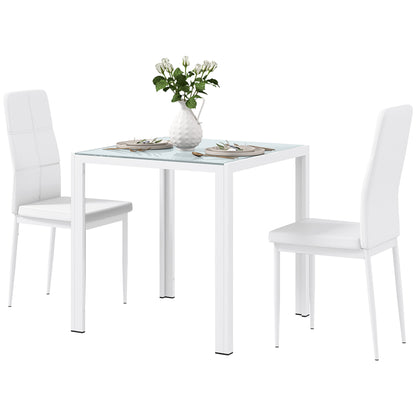 Ensemble de salle à manger 3 pièces table rectangulaire
