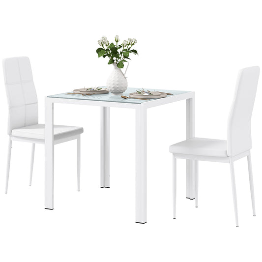 Ensemble de salle à manger 3 pièces table rectangulaire