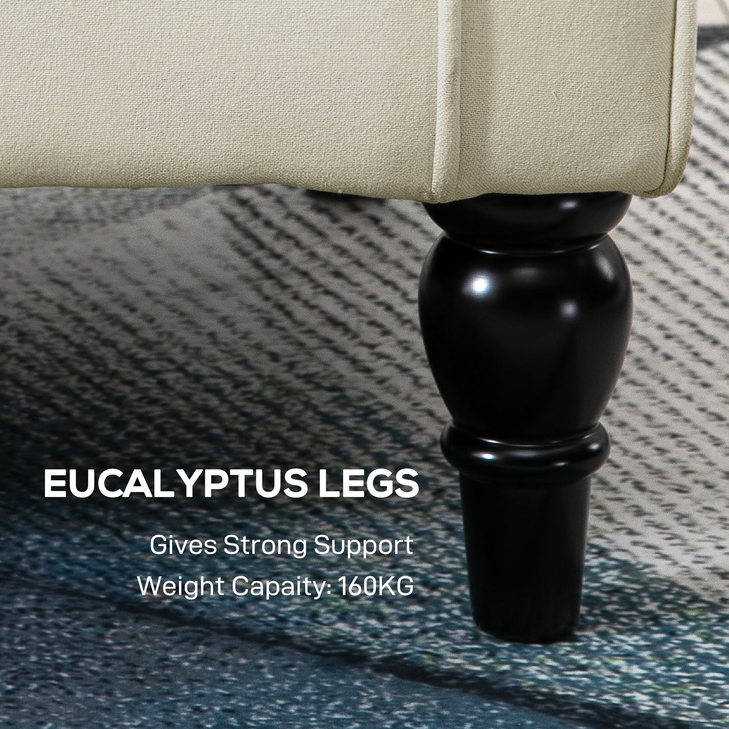 Fauteuil d'accent capitonné à dossier ailé en polyester