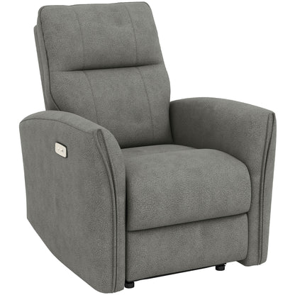 Fauteuil inclinable électrique en tissu simili-cuir