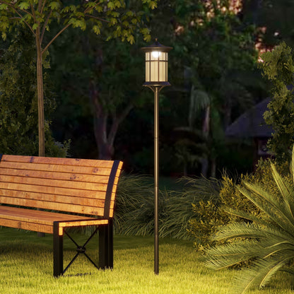 Lampadaire solaire extérieur DEL blanc froid 183 cm