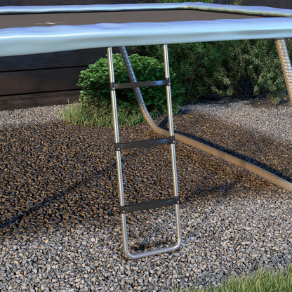 Échelle de trampoline ajustable 2/3 marches — acier galvanisé