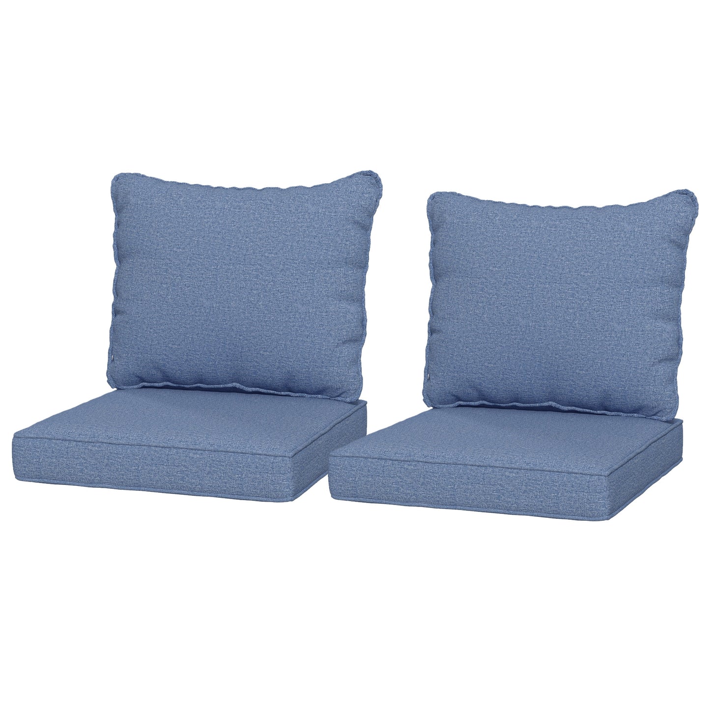 Coussins chaise patio 4 pièces avec dossier