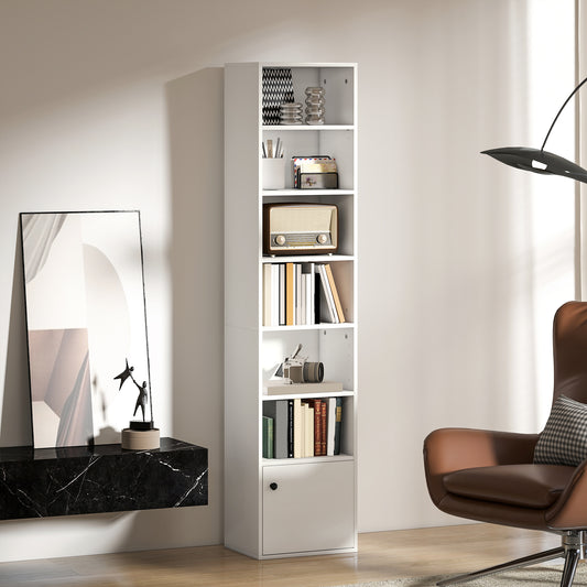 Bibliothèque à 7 niveaux avec armoire