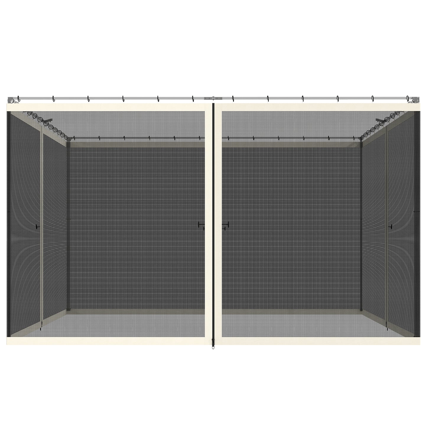 Moustiquaire de remplacement pour gazebo 3 x 3,6 m