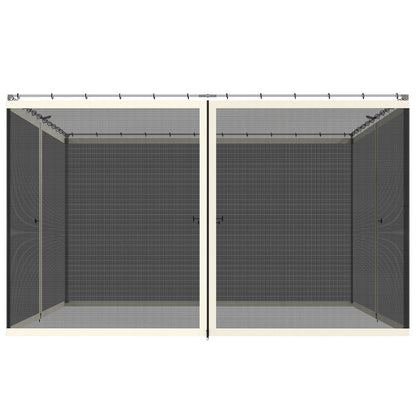 Moustiquaire de remplacement pour gazebo 3 x 3,6 m