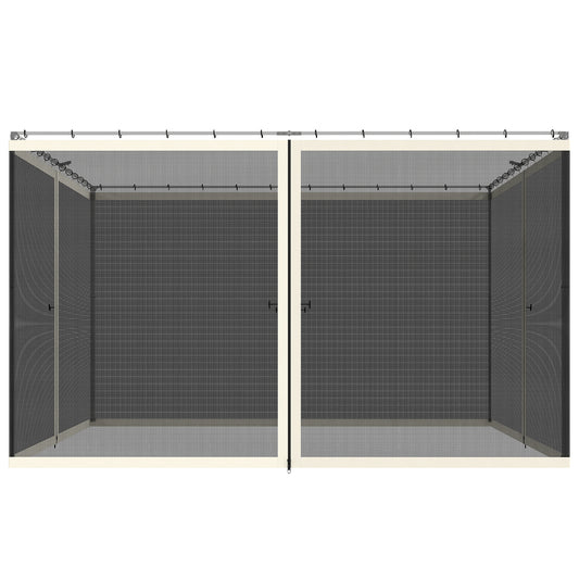 Moustiquaire de remplacement pour gazebo 3 x 3,6 m