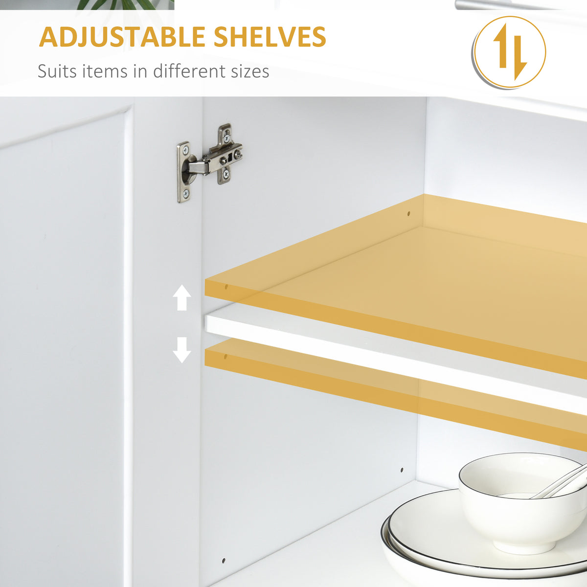 Armoire de cuisine autoportante à portes et tiroir