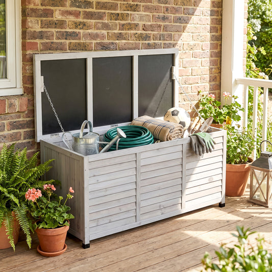 Boîte de rangement extérieure en bois 284 L
