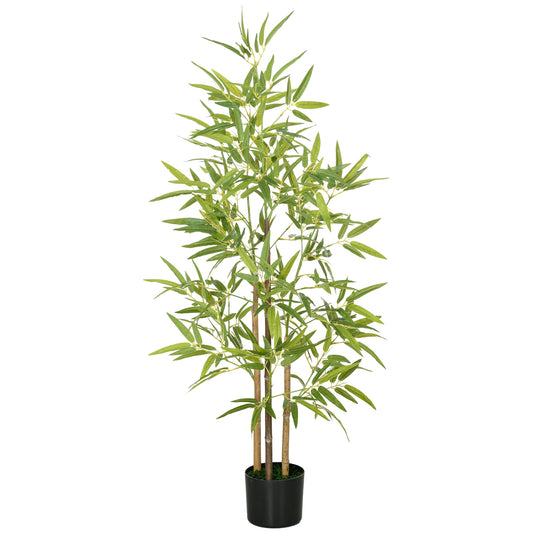 Arbres bambou artificiels en pot 183 cm — lot de 2